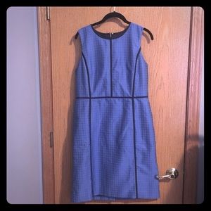 NWT J. Crew blue print sheath dress, size 12